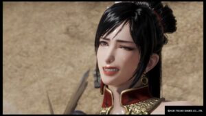 三國無双8 empires 攻撃を受けた練師の表情♪